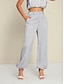 cheap Pants-Satin Elegant Full Length Pants