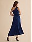 cheap Party Dresses-Sequin Hem Party Ruffle Sleeveless Maxi Dress