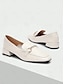 baratos Sandals-Leather Chain Detail Loafers Shoes