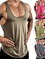 abordables Ropa para correr y trotar-Hombre Camiseta sin mangas Running Top de ejercicio Sin Mangas Camiseta Ropa Deportiva Verano Transpirable Suave Sudar Reductor del Sudor Aptitud física Entrenamiento de gimnasio Corriendo Ropa de