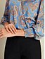 economico Blouses-Satin Puff Sleeve Cross Blouse