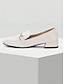 billige Sandals-Leather Chain Detail Loafers Slip On Shoes