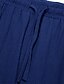 billige Linen Bottoms-Herre Militærbukser Bukser Sommerbukser Strandbukser Snorer Elastisk midje Multi lomme عادي Komfort Pustende utendørs Daglig Ut på byen Mote Fritid Svart Hvit