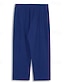 billige Linen Bottoms-Herre Militærbukser Bukser Sommerbukser Strandbukser Snorer Elastisk midje Multi lomme عادي Komfort Pustende utendørs Daglig Ut på byen Mote Fritid Svart Hvit