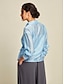 billige Shirts-Drawstring Drop Shoulder Tencel Shirt