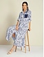 abordables Print Dresses-Sequin Pocket Roll Up Sleeve Maxi Shirt Dress