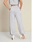 cheap Pants-Satin Elegant Full Length Pants