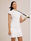 abordables vêtements pour femmes-Sleeveless Polo Golf Shirt