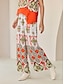 preiswerte Pants-Bohemian Satin Wide Leg Pants