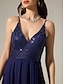 cheap Party Dresses-Chiffon Sequin Sleeveless Sparkly Solid Party Maxi Dress