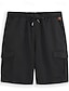 abordables Shorts-Homme Short Cargo Bermuda Plein Cordon Ceinture élastique avec poche latérale Court Extérieur Des sports Extérieur du quotidien Des sports Mince Décontractées Short Vert militaire Noir Non Elastique