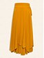 abordables jupes-Irregular Hem Chiffon Maxi Skirt