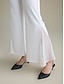 billige Pants-Elegant Chiffon Modal Bell Bottom Trousers