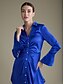 cheap Party Dresses-Satin Elegant Long Sleeve Party Mini Dress