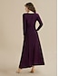 cheap Party Dresses-Purple Split Ends Elegant Party Maxi Dress