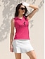 abordables Top Polo-Lightweight Sleeveless Golf Polo Shirt