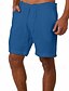 abordables Shorts-Homme Short Short en lin Short d&#039;été Bermuda Poche Cordon Plein Respirable Doux Court du quotidien Vacances Plage mode Décontractées Noir Blanche Micro-élastique