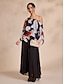 cheap Two Piece Sets-Chiffon One Shoulder Belted Irregular Hem Two Piece Set