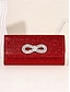 abordables Clutches &amp; Evening Bags-Rhinestone Bow Chain Strap Clutch