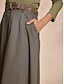 abordables Skirts-Tencel Pocket Maxi Skirt