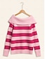 economico Maglioni-Ribbed Knit Wool Blend Sweater