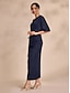 economico Abiti da festa-Satin Knotted Wrap Drop Shoulder Maxi DressKnotted Satin Drop Shoulder Maxi Dress