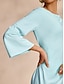 baratos Vestidos de Renda-Mermaid Tie Back Long Sleeve Dress