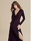 baratos Vestidos de Renda-High Elasticity Split Ends Maxi Dress