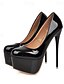 baratos Pumps &amp; Heels-salto alto plataforma preto e vermelho feminino elegante - perfeito para saídas noturnas e eventos especiais