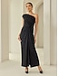 cheap Party Dresses-Black Sleeveless Ruched Twist Elegant Party / Evening Hem Maxi Dress