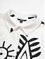 cheap Shirts-Abstract Art White Raglansleeve Shirts