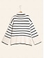 baratos Camisolas-Ribbed Knit Bell Sleeve Sweater