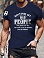 cheap Short Sleeve-Do N&#039;T Piss Off Old People The Older We Get Less Life In Prison A Deterrent Mens 3D Shirt For Birthday | Grey Summer Cotton | Letter Light Tee Graphic Men&#039;s 100% Cotton Graphic T Shirt Short Sleeve