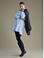 baratos Vestidos Casuais-Solid Long Sleeve Shirt Dress