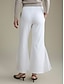 billige Pants-Elegant Chiffon Modal Bell Bottom Trousers