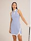 abordables vêtements pour femmes-Denim Sleeveless Golf Dress