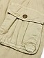 abordables Shorts-Homme Short Cargo Short Short de travail Couleur unie Multi poche Longueur genou Coton Sortie Vêtement de rue Classique Vert Bleu