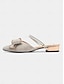 abordables Ballerines-Rhinestone Bow Pointed Toe Slip On Mules