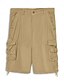 baratos Shorts-Homens Casual / esportivo Shorts Cargo Zíper Bolsos Calças de carga Bermuda Cargo Comprimento do joelho Calças Micro-Elástica Esporte Casual Misto de Algodão Côr Camuflagem Côr Sólida Cintura Média