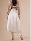 cheap Skirts-Charmeuse Beige Irregular Hem Midi Skirts