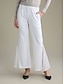 economico pantaloni-Elegant Full Length Chiffon Modal Bell Bottom Pants