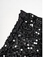 cheap Skirts-Sparkly Midi Sequined Black Skirts