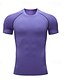 cheap Running &amp; Jogging Clothing-Men&#039;s Compression Shirt Running Shirt Patchwork Short Sleeve Tee Tshirt Athletic Athleisure Summer Spandex Breathable Quick Dry Moisture Wicking Soft Fitness Gym Workout Running Sportswear Activewear