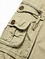 abordables Shorts-Homme Short Cargo Short Short de travail Couleur unie Multi poche Longueur genou Coton Sortie Vêtement de rue Classique Vert Bleu