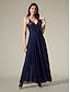 baratos Vestidos de Renda-Sequin Chiffon Sleeveless Maxi Dress