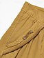 economico Shorts-Per uomo Pantaloncini modello cargo Pantaloncini sotto al ginocchio Pantaloni modello Capri Maglia da escursione Liscio Multi tasca Polpaccio Giornaliero Essenziale Grande e alto Vino Verde militare