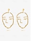 economico Orecchini trendy-Abstract Art Design Titanium Earrings