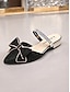 abordables Ballerines-Rhinestone Bow Pointed Toe Slip On Mules