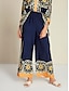 cheap Pants-Satin Casual Wide Leg Maxi Pants