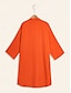 billige Uformelle kjoler-Drop Shoulder Chiffon V Neck Mini Dress